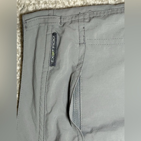 Exofficio Pants Womens 4 Gray Roll Up Capri Gorpcore Hiking Camping Performance - Picture 9 of 10